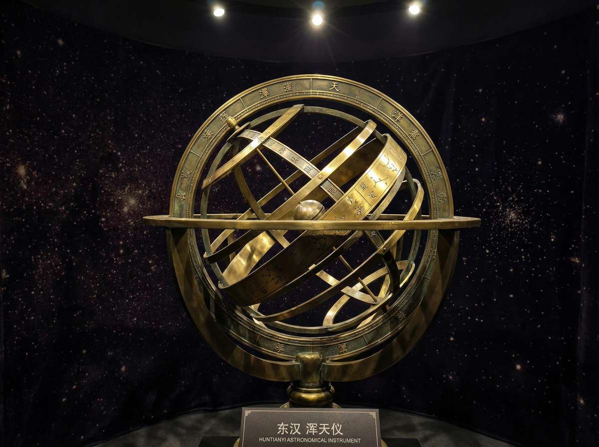 浑天仪 - 南宫体育 古代天文仪器展示