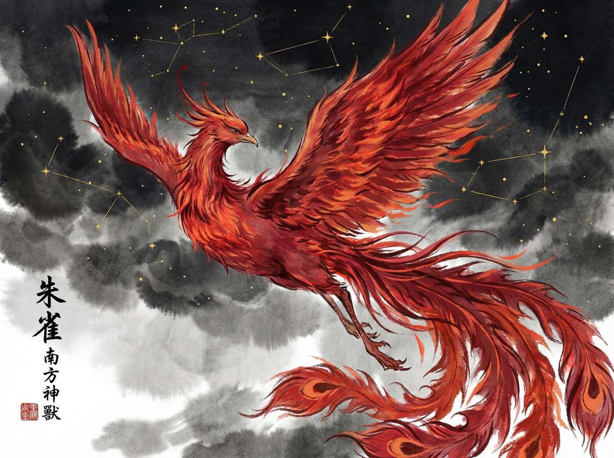 南方朱雀七宿 - 南宫体育 星官图